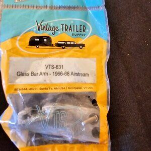 1966-68 Glass bar arm, Airstream vintage rv parts accessories